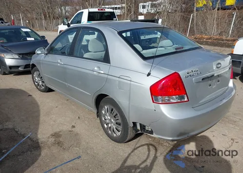 2008 Kia Spectra Ex from USA, damaged, VIN KNAFE121285557379